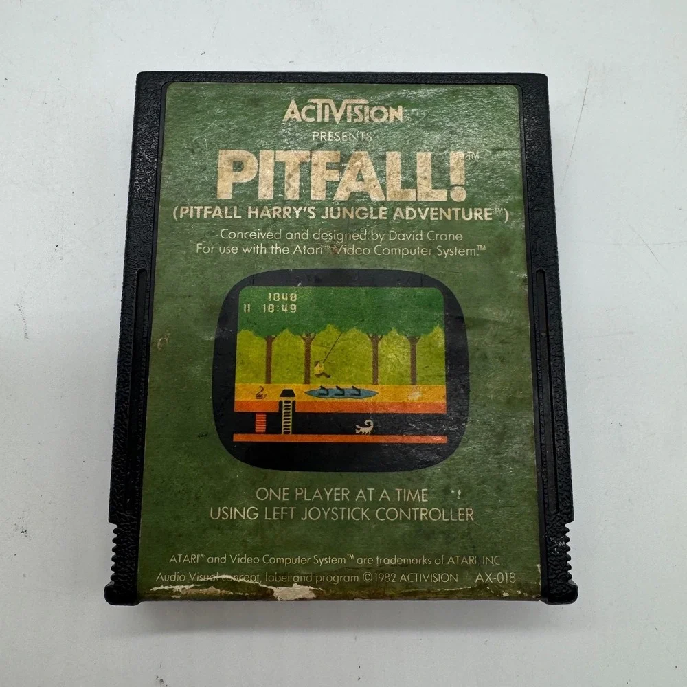 Activision Pitfall Atari 2600 Video Game Cartridge 1982 AX-018 Retro Gaming